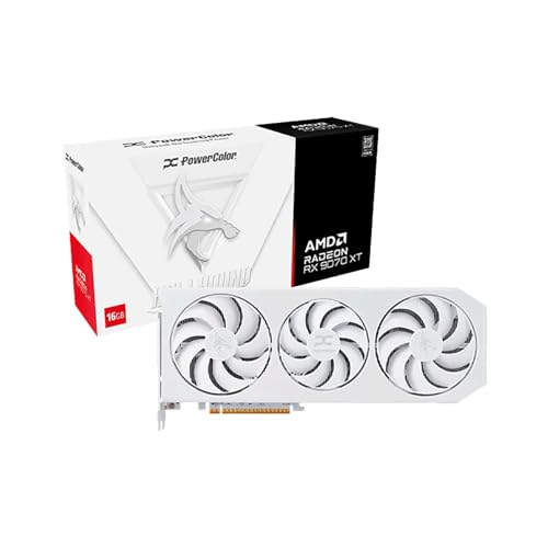 PowerColor Hellhound Spectral White AMD Radeon RX 9070 XT 16GB GDDR6