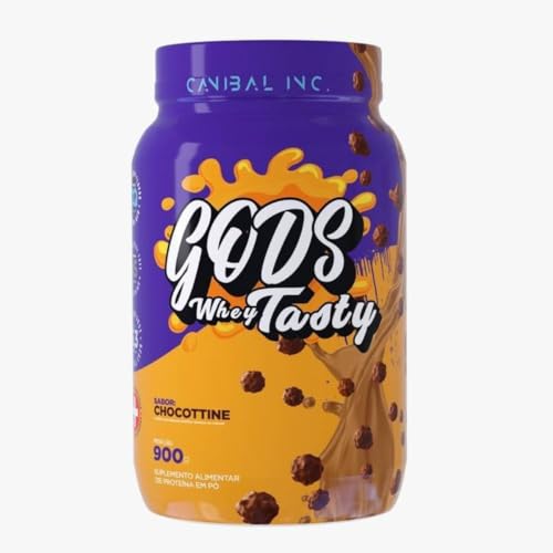 Gods Whey Tasty - Whey Protein Concentrado - Isolado - Hidrolisado - 900g pote - Sabor Chocottine