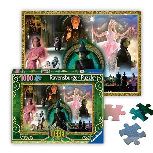 Ravensburger - Wicked: Act I - 1000 Piece Jigsaw Puzzle - Bold, Bright, and Stunning Imagery from The New Version of Wicked - Frameable - Premium Quality - Puzzles for Adults
