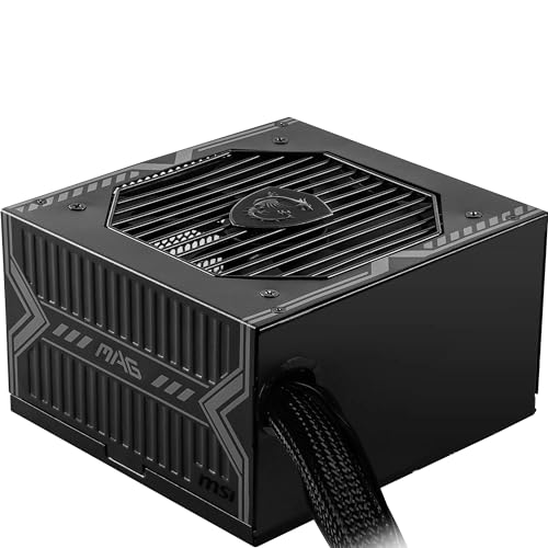 MSI MAG A750BN PCIE 5.0 Power Supply Unit, 750W, 80 Plus Bronze, PCIe 5.0 GPU Support, ATX PSU