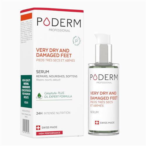 PODERM – VERY DRY AND DAMAGED FEET – Intensely Repairs and Nourishes for 24 Hours – Visibly Repaired Feet in 7 Days - 100% Natural Ingredients – Foot Care – Swiss Made