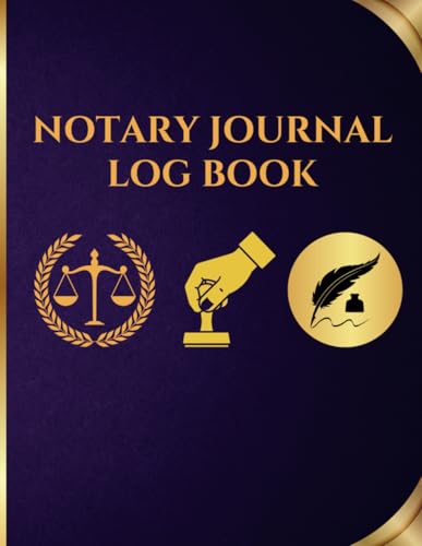 Notary Journal Log Book cover