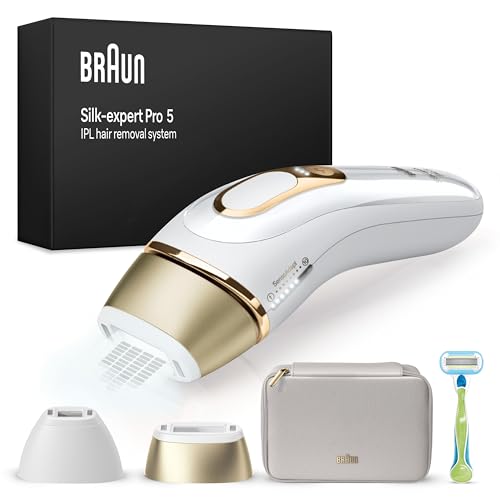 (-19%) Braun IPL Geräte Haarentfernung Silk·expert Pro 5, PL5152, Weiß/Gold