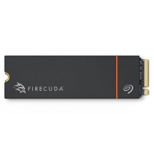 Seagate FireCuda 530R NVMe SSD 4TB, Für PS5/PC, M.2 PCIe Gen4 ×4 NVMe 1.4, bis zu 7.400 MB/s, 3D TLC NAND, 5.050 TBW, Kühlkörper, inkl. Data Rescue Service (ZP4
