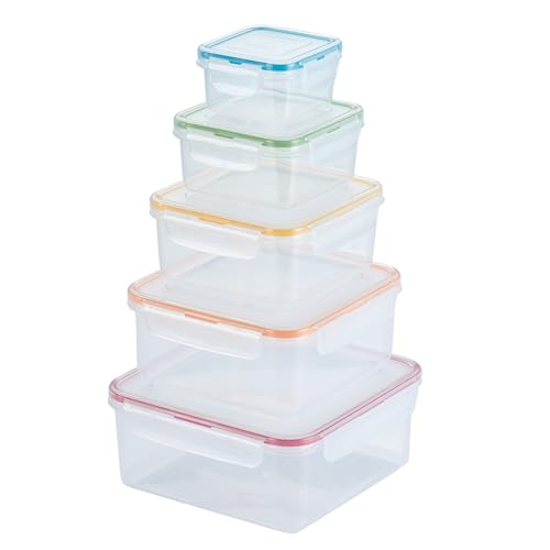 LocknLock Storage Food Storage Container Set, 10-Piece, Clear