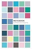 Notebook summer light palette: Ideal for a special person who likes style, fashion, trends and is interested in color and beauty types analysis.