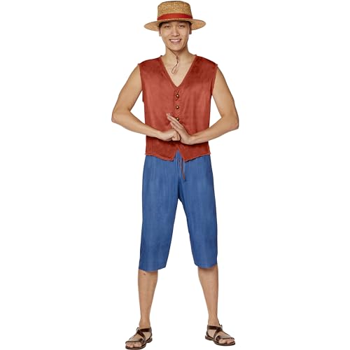 InSpirit Designs One Piece Adult Monkey D. Luffy Costume | Officially licensed | One Piece Live Action | Anime Costumes, M