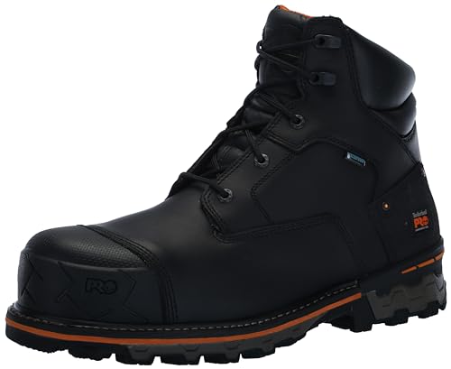 Timberland PRO Men's Boondock 6 Inch Composite Safety Toe Waterproof Industrial Work Boot, Black-2024 New, 11