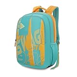 American Tourister Fizz Style 6 31L Volume College 6 Compartment Backpack with Front Organizer and Spacious Interiors for Unisex Light Blue