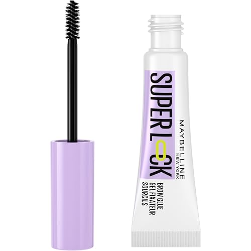 Maybelline New York Superlock Brow Glue - transparante wenkbrauwgel - voor gestylde wenkbrauwen tot wel 24 uur - gel formule voelt licht aan, plakt en klontert niet - inclusief wenkbrauwstylingborstel