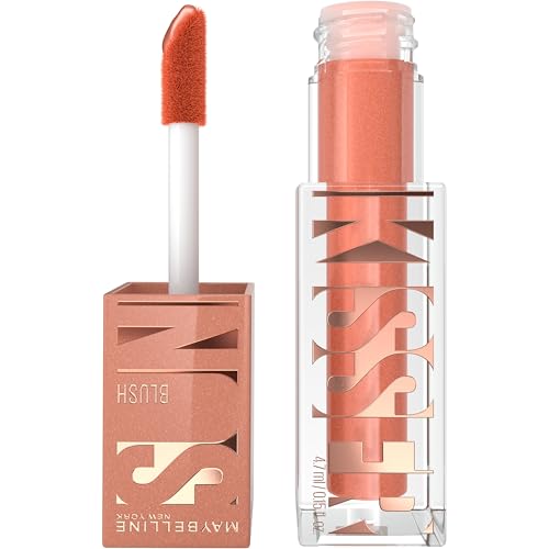⚡ BLITZDEAL (-44%) Maybelline New York Sunkisser Blush, Flüssiger Blush für sonnengeküssten Glow, Mit lichtreflektierenden Perlen und Pigmenten, Zartschmelzende Formel mit Vitamin E, 03 Sol Search, 4,7 ml