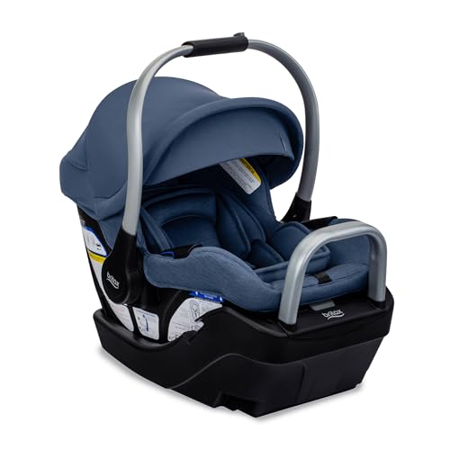 Britax Cypress Infant Car Seat, Rear Facing Car Seat with Alpine Base, ClickTight, Premium Fabrics, Ponte Arctic Ponte Arctic Cypress