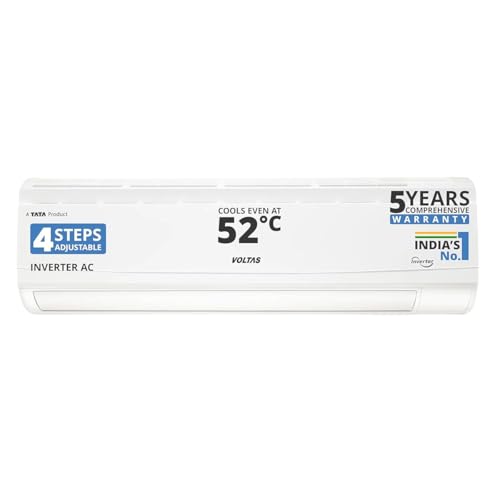 Voltas 185V Vectra CAR 1.5 ton 5 star,New star rated, inverter Split AC|4-IN-1 Adjustable modeHigh ambient Cooling-cools even at 52°C|Anti dust filter