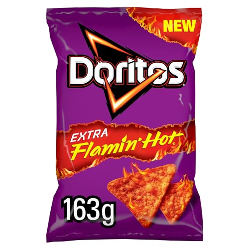 Doritos enhanced Flamin' Hot Sharing Bag Crisps 9x163g