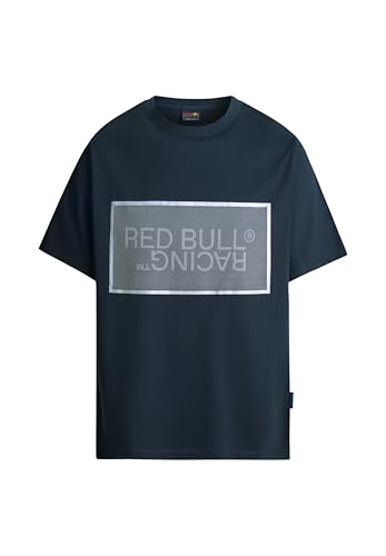 🔥 STARKER PREIS (-72%) Red Bull Racing X Pepe Jeans Herren RBR MESH Film Logo Tee T-Shirt, Blue (Dulwich Blue),