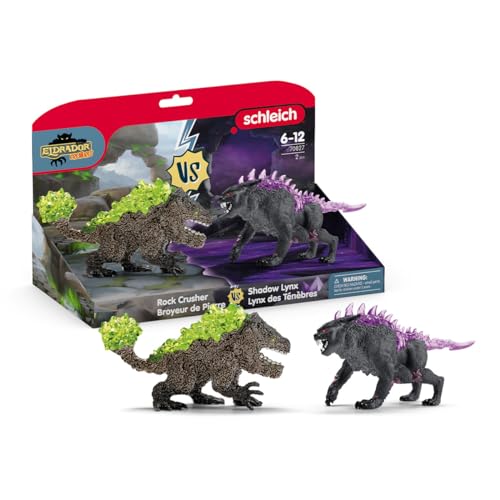 (-40%) schleich ELDRADOR | Schattenluchs vs. Felsbrecher 70827 | 2-teiliges Set