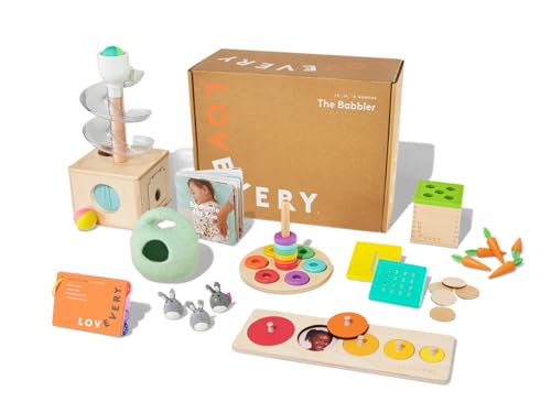 LOVEVERY Babbler Play Kit Montessori 8 Play Products
