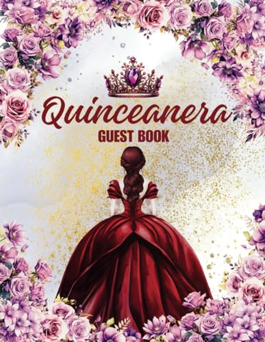 Quinceañera Guest Book (Red) cover