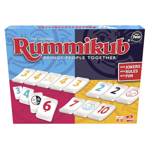 ⚡ BLITZDEAL (-53%) Goliath Rummikub Twist, Gesellschaftsspiel ab 6 Jahren, Gesellschaftsspiel für 2 bis 4 Spieler