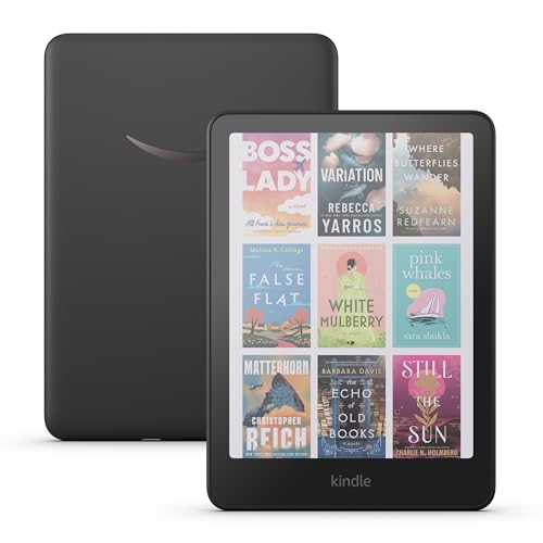 Apresentamos o Kindle Colorsoft (16 GB) - Com tela colorida e temperatura de luz ajustável - Cor Preta