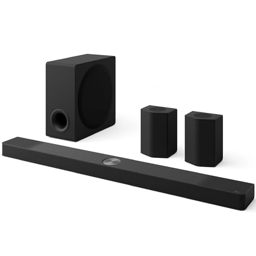 LG S95TR 9.1.5-Channel OLED evo TV Matching Home Theater Soundbar with Rear Surround Speakers and Wireless Subwoofer, Wow Orchestra, Dolby Atmos, WOWCAST Built-in (2024 Model)