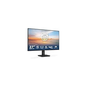 Philips 27E1N1100A Monitor 27 Pulgadas FHD, 120Hz, IPS, 1 ms MPRT, Adaptive Sync., Altavoces (1920x1080, 1x HDMI 1.4), Negro