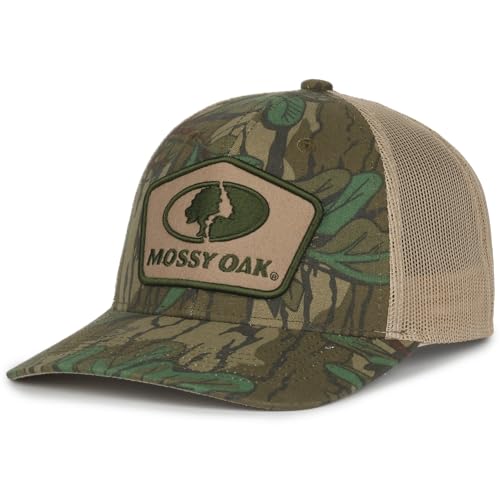 Mossy Oak Outdoor Cap Mens Mofs53 Hat, Greenleaf/Tan, Large US