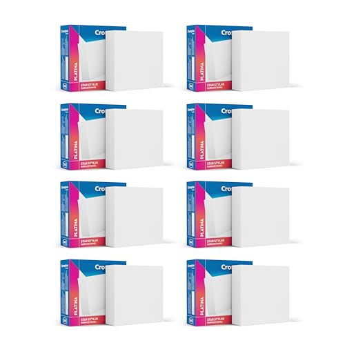 Crompton Platina Star Stylus Surface Panel 6W Square Warm White | Pack of 8 | No False Ceiling Required, Outer Dimension: 90 mm | Surface Mount | for 