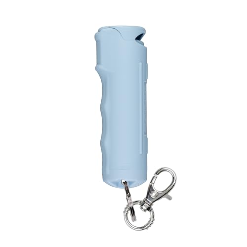 SABRE Pepper Gel with Fast Flip Top, Maximum Strength OC Spray, Snap Clip for Easy Carry and Fast Access, Finger Grip for More Accurate and Faster Aim, UV Marking Dye, 0.54 fl oz, Easy to Use Safety