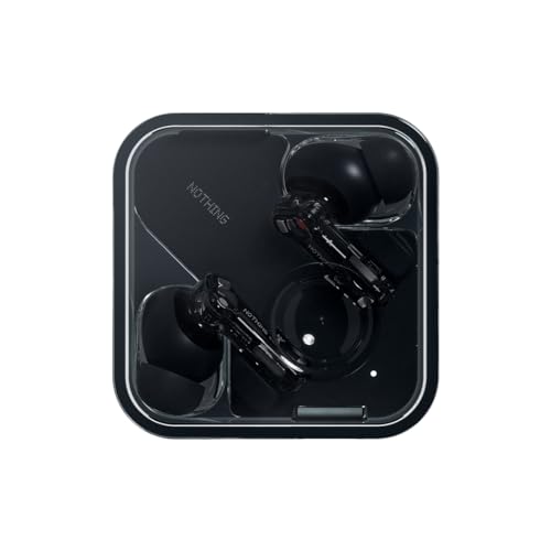 Nothing Ear Wireless Earbuds with ChatGPT Integration, Smart ANC, Hi-Res Audio with LDAC & LHDC, 11mm Dynamic Bass Boost, 40.5H Playtime, 6 Mics for Calls Headphones, Wireless Charging Black