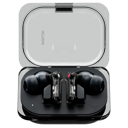 Nothing Ear (a) Wireless Earbuds, 45dB Hybrid Noise Cancelling Earbuds, Hi-Res Audio, Advanced Equaliser, Dual Connect, 6 Mics, 42.5H Playtime Ear Buds Wireless Bluetooth, Black