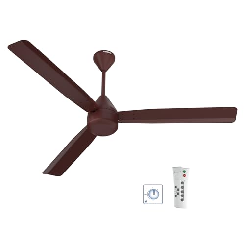 Crompton Energion Regmote 1200mm BLDC Ceiling Fan | India's First Dual Control Fan - Remote & Regulator Control | BEE 5 Star Rated Energy Efficient | 