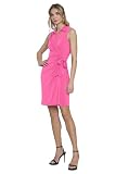 Donna Morgan Women's Dresses Sleeveless V-Neck Wrap Dress for Women | Casual and Summer Dresses for Women, Electric Pink, 6