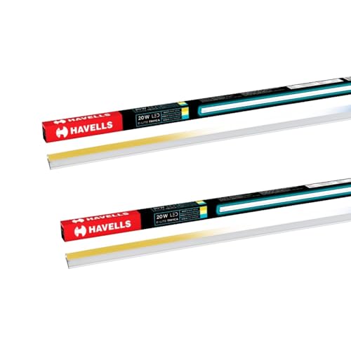 Havells 20W 3 in 1 LED Batten Tubelight|Energy Efficient|Three Color Temperatures(Warm White,Neutral White,Cool White)|Upto 4KV Surge Protection|Made 