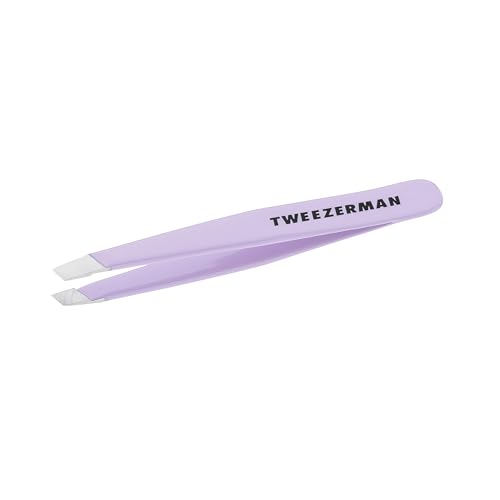 (-21%) TWEEZERMAN Mini Pinzette schräg für Augenbrauen, Edelstahl, Lavendel