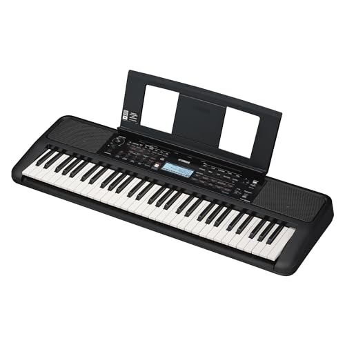 (-58%) Yamaha PSR-E383 Tragbares Keyboard für Anfänger – 650 Instrumentenklänge und anschlagdynamische Tasten mit 48-stimmiger Polyphonie – Inkl. 2 Online-Keyboard-Lessons an der Yamaha Music School