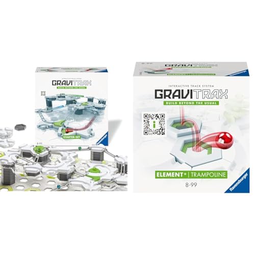 (-28%) Ravensburger GraviTrax Starter-Set 22410 - GraviTrax Starterset für Deine Kugelbahn & GraviTrax Element Trampolin 22417 - GraviTrax Erweiterung für Deine Kugelbahn