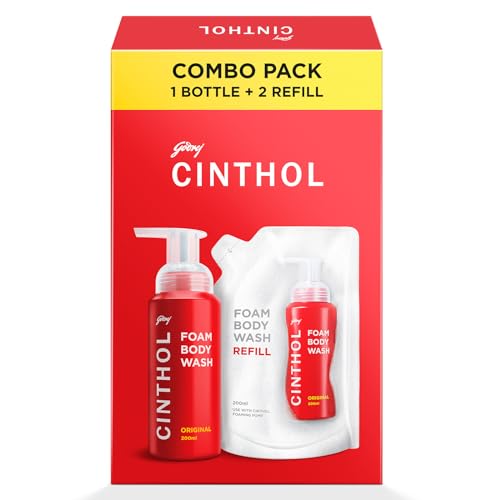 Original Foam Body Wash - Combi Pack (600ml) | 1 Bottle & 2 Refill | Unique Foam Formula for Moisturized & Irresistibly Soft Skin | Suitable for All S