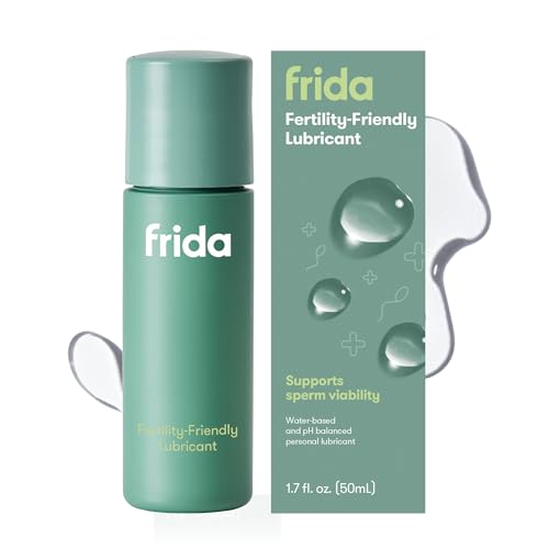 Frida Fertility Lubricant, Conception-Friendly Water Based Lube for Family Planning and Pregnancy Support, Sperm and pH Balance Safe, Natural Hydration, Stain Free and Non-Sticky, 1.7 Fl Oz