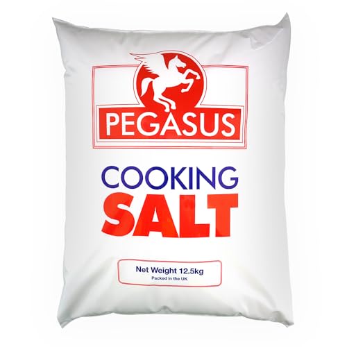 Pegasus Cooking Salt 12.5kg - Pure, Coarse Granules, Ideal for Cooking, Brining, and High-Volume Use - Bulk Salt for Seasoning and Preserving