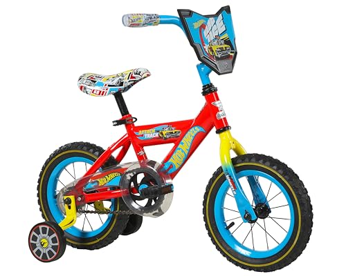 Dynacraft Hot Wheels 12" Children's Bike – Exciting, Red Design, Sturdy and Durable, Perfect for Kids Learning to Ride, Easy to Assemble, Ideal for Young Riders Ages 3-5 Years