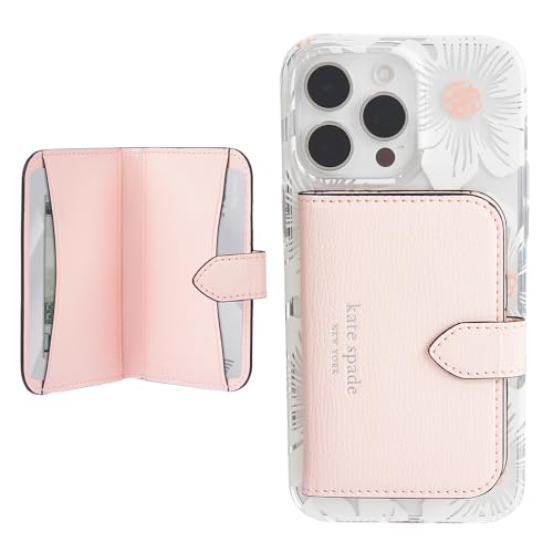 kate spade new york Women's Morgan MagSafe Wallet/Card Holder for Phone, Chalk Pink