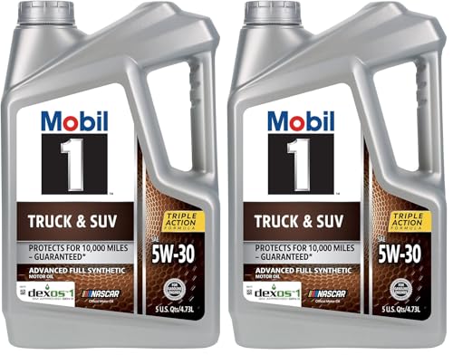 Mobil 1 Truck & SUV Full Synthetic Motor Oil 5W-30, 5 Quart (Pack of 2)