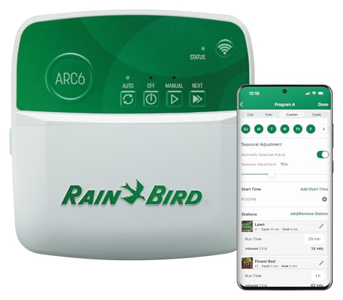 Rain Bird ARC6 6-Zone WiFi Smart Irrigation Controller
