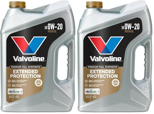 Valvoline Extended Protection Full Synthetic Motor Oil SAE 0W-20 5 QT (Pack of 2)