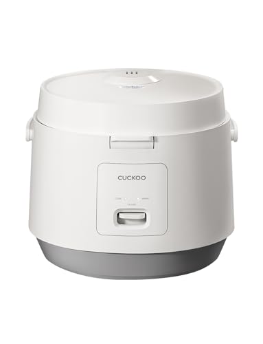 CUCKOO CR-1095 10-Cup (Uncooked) / 20-Cup (Cooked) Basic Rice Cooker and Warmer with Nonstick Inner Pot, Switch Press (White)