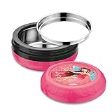 Asian Plastowares Orbit Kidz 450ml Insulated Lunch Box for School Kids Stainless Steel Inner Airtight Leakproof BPAFree Thermoware Food Container Pink Back to School