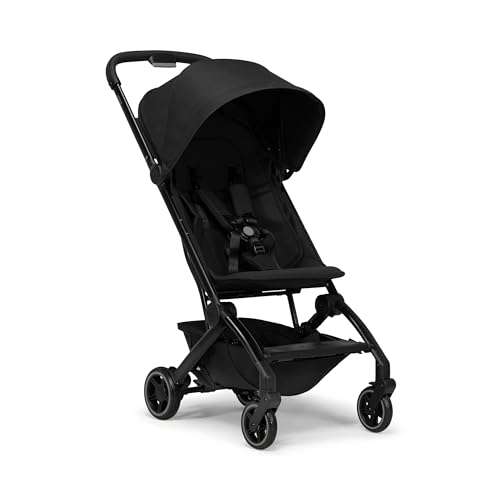 Joolz AER+ Lightweight & Compact Travel Stroller - Portable One-Hand Fold Design - Ergonomic Seat for Infant & Toddler (up to 50 lb) - XXL Sun Hood - Stroller for Airplane -Travel Pouch - Space Black