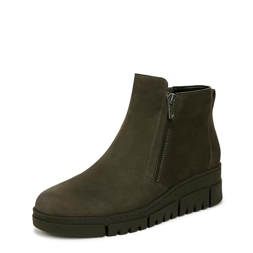 Vionic Women's Uptown Sur Ankle Boot, Dark Khaki Nubuck, 6