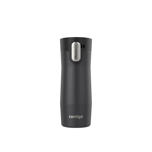 Contigo West Loop 3.0 Stainless Steel Insulated Travel Mug, Leak Proof with AutoSeal Lid, 16oz, Matte Black